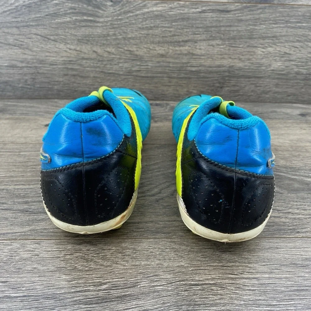 Nike Youth JR CTR360 LIbretto III Soccer Cleats Size 4 Y Blue Volt Yellow 524927